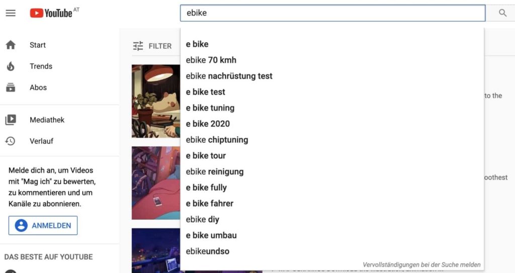 Screenshot Beispiel Youtube