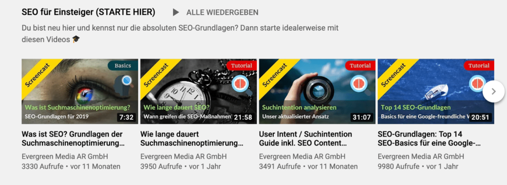 YouTube Playlists