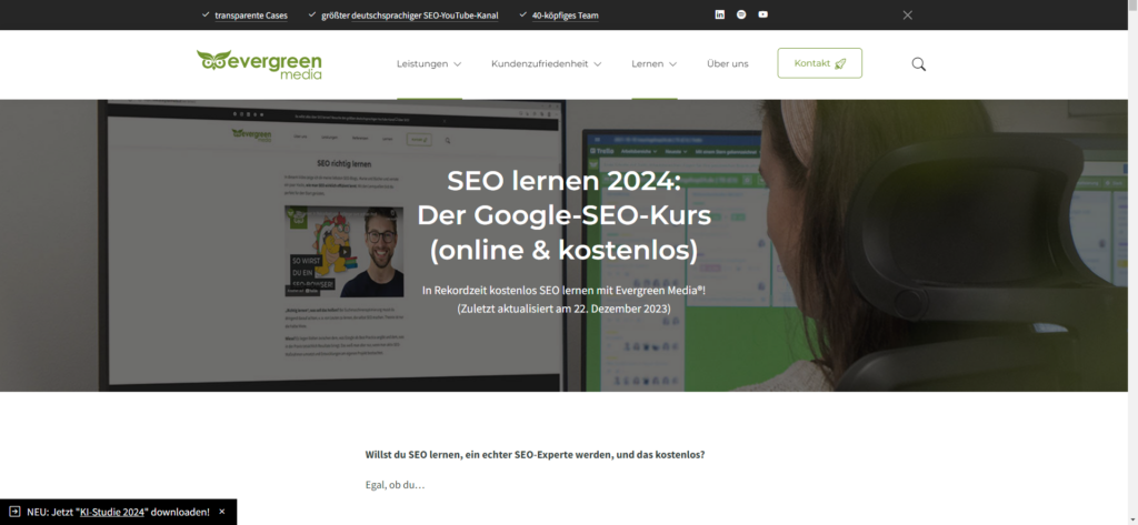 Evergreen Media SEO Kurs